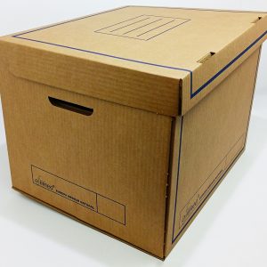 Caja de cartón corrugado 39 x 32.9 x 29 cm con Tapa Incorporada