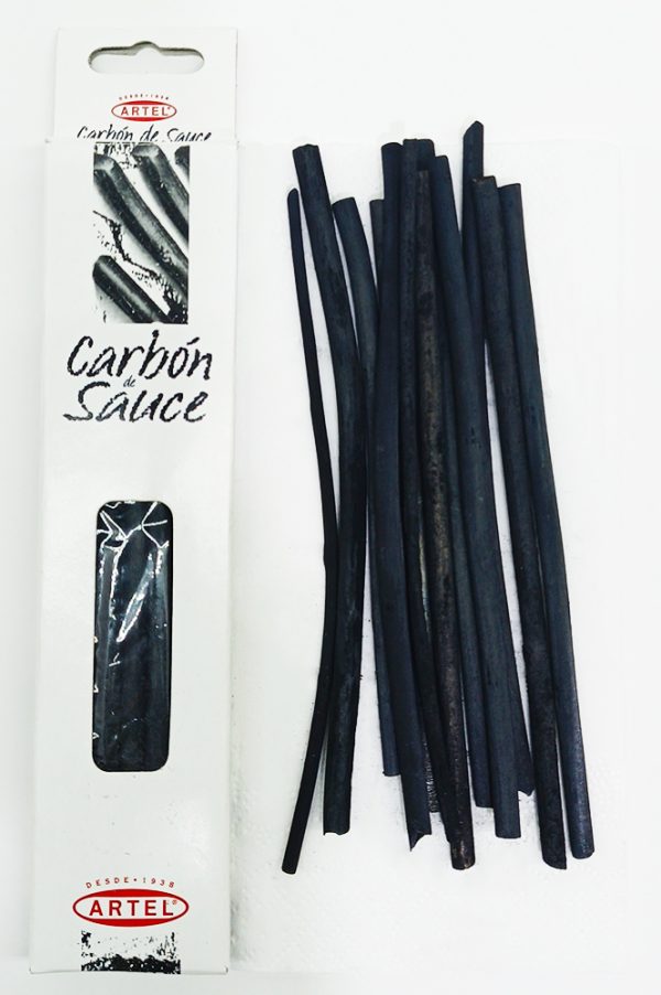 Carbón Vegetal 12 barras de Sauce ARTEL