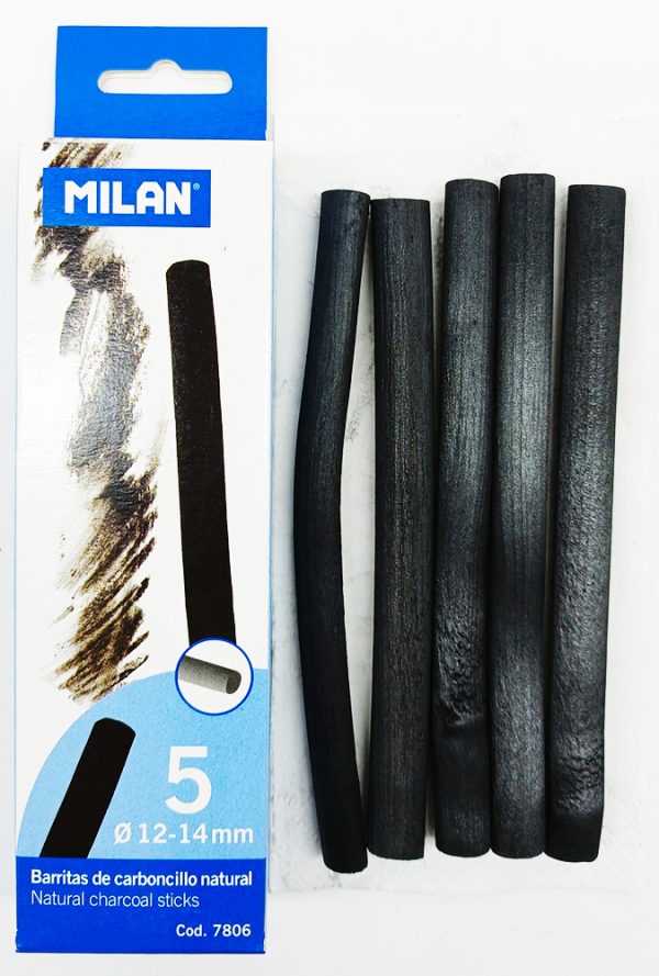 Carbón Vegetal de 12-14 mm X 15 cm MILAN 7806