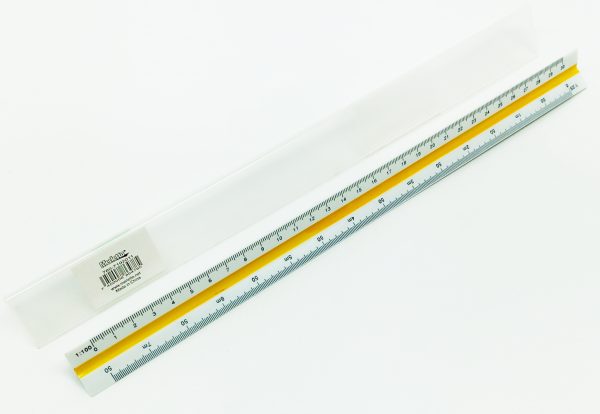 Escalímetro Triangular 30 cm. Merletto de plástico 6 escalas