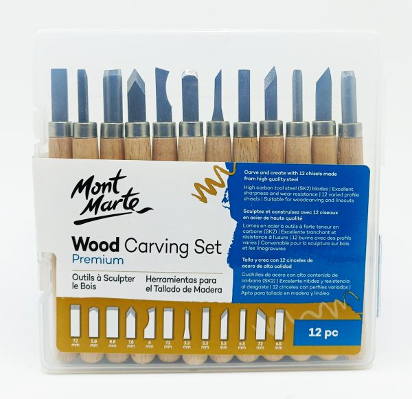 Gubias 12 piezas MONT MARTE Mango de madera MMSP0023