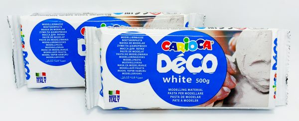Pasta de Modelar CARIOCA Deco 500 gramos Blanco