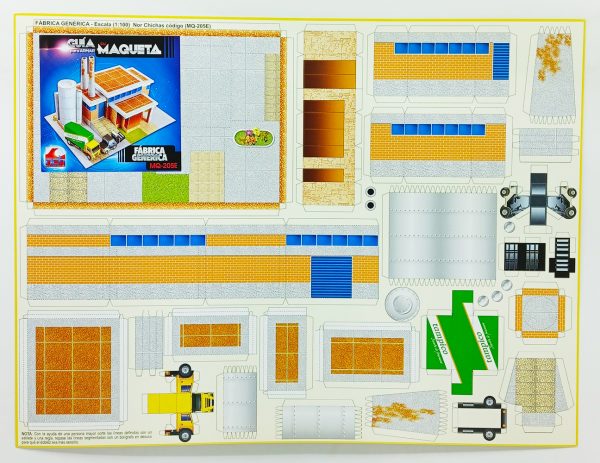 Textura para maqueta Fabrica Genérica para armar esc.1:100 MQ-205E