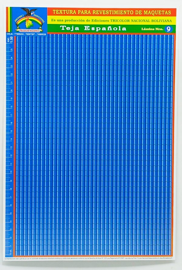 Textura para maqueta Teja Española Nº9