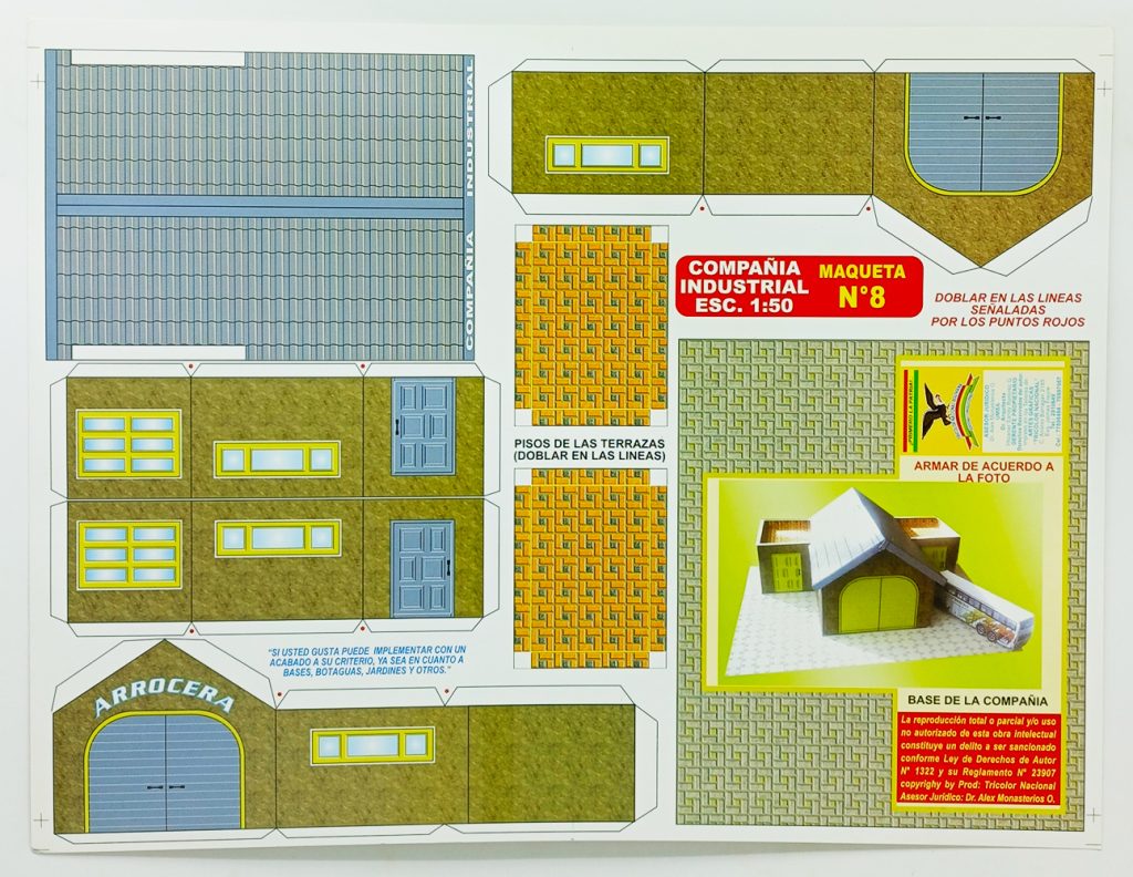 Textura para maqueta Compañía Industrial para maqueta esc.1:50 Nº8