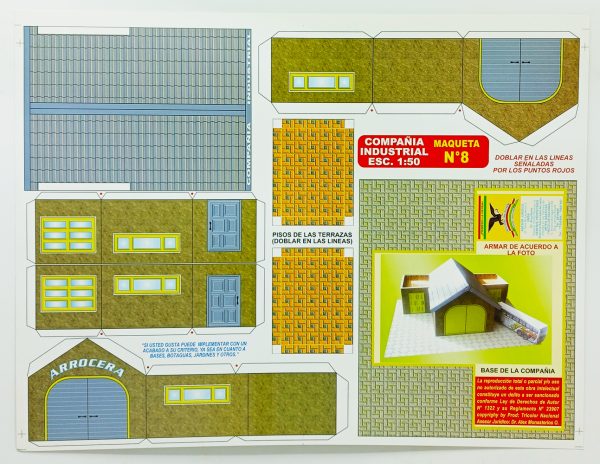 Textura para maqueta Compañía Industrial para maqueta esc.1:50 Nº8