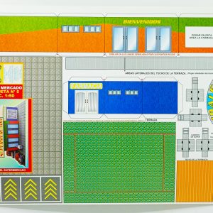 Textura para maqueta Súper Mercado para armar esc. 1:50 Nº5
