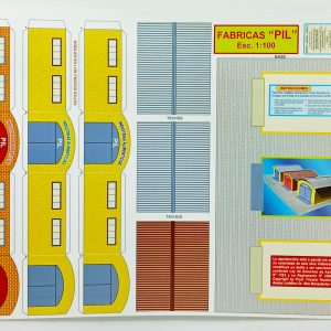 Textura para maqueta Fabricas PIL para armar esc. 1:100