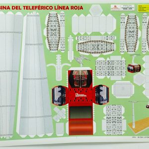 Textura para maqueta Cabina del Teleférico Línea Roja para armar esc. 1:50 MQ-38