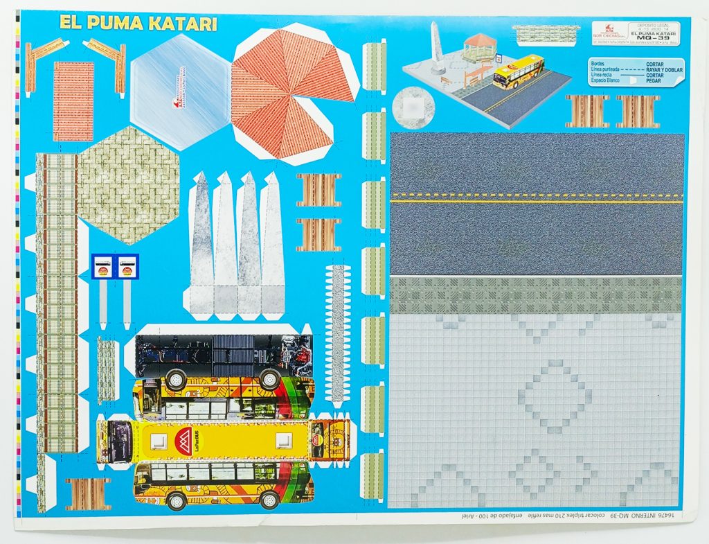 Textura para maqueta El Puma Katari para armar esc. 1:50 MQ-39