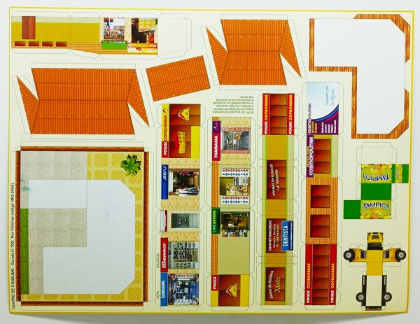 Textura para maqueta Centro de Consumo para armar esc. 1:100 MQ-205
