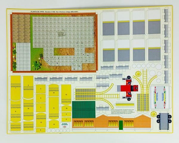 Textura para maqueta Planta YPFB para armar esc.1:100 MQ-205F