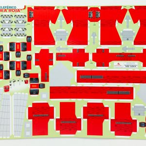 Textura para maqueta Teleférico Línea Roja para armar esc. 1:100 MQ-206A