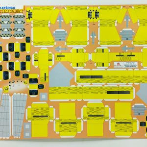 Textura para maqueta Teleférico Línea Amarilla para armar esc. 1:100 MQ-206C