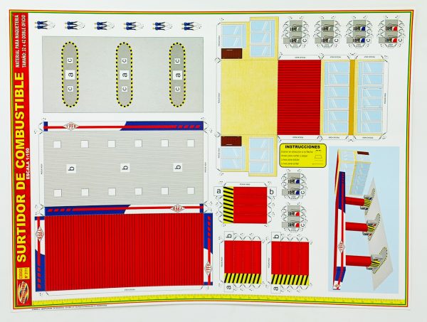 Textura para maqueta Surtidor de Combustible para armar esc. 1:150 N°3111