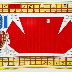 Textura para maqueta Coliseo Deportivo para armar esc. 1:200 Nº 3112