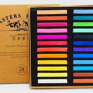 Tiza Pastel Seco 24 colores MARIES caja cartón AR 2-2