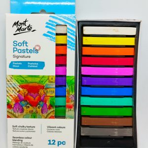 Tiza Pastel Seco 12 col MON MARTE Soft MMPT0004