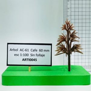 Árbol AC-61 Café 60 mm esc. 1:100 Sin follaje