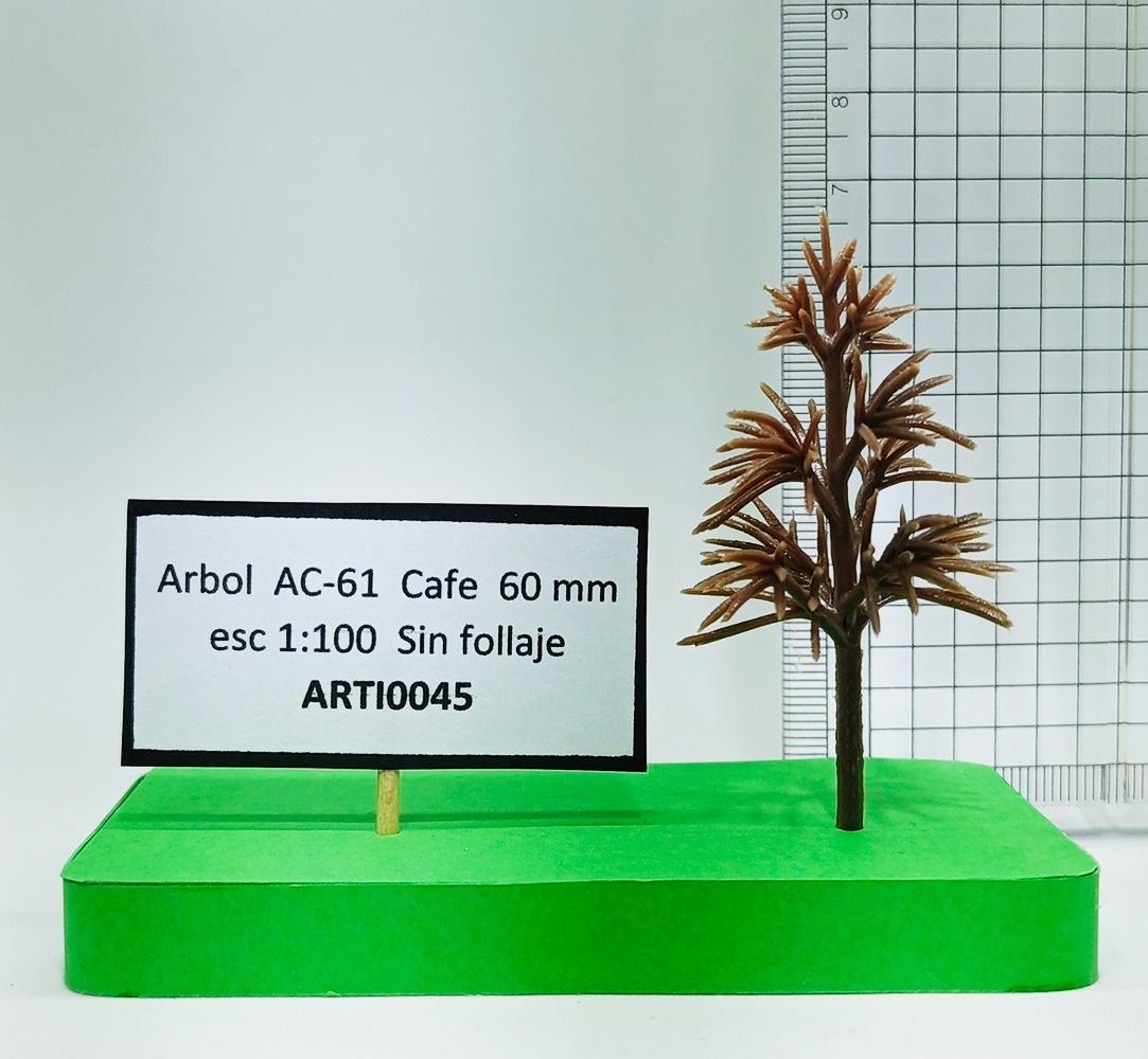Árbol AC-61 Café 60 mm esc. 1:100 Sin follaje