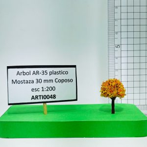 Árbol AR-35 plástico Mostaza 30 mm esc. 1:200 Coposo