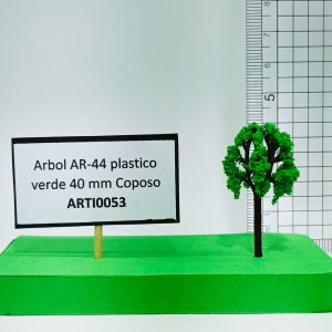 Árbol AR-44 plástico, verde 40 mm Coposo