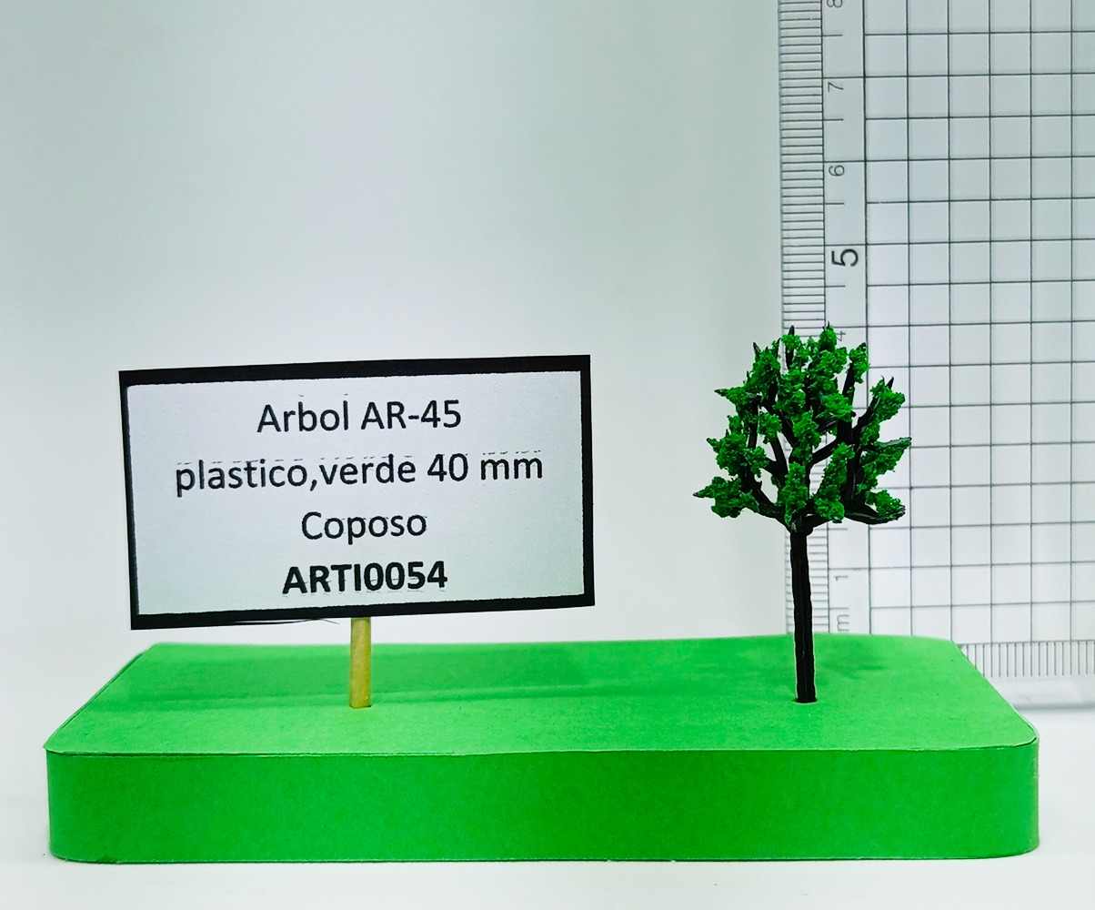 Árbol AR-45 plástico, verde 40 mm Coposo
