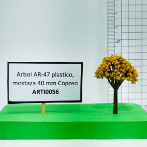 Árbol AR-47 plástico, mostaza 40 mm Coposo