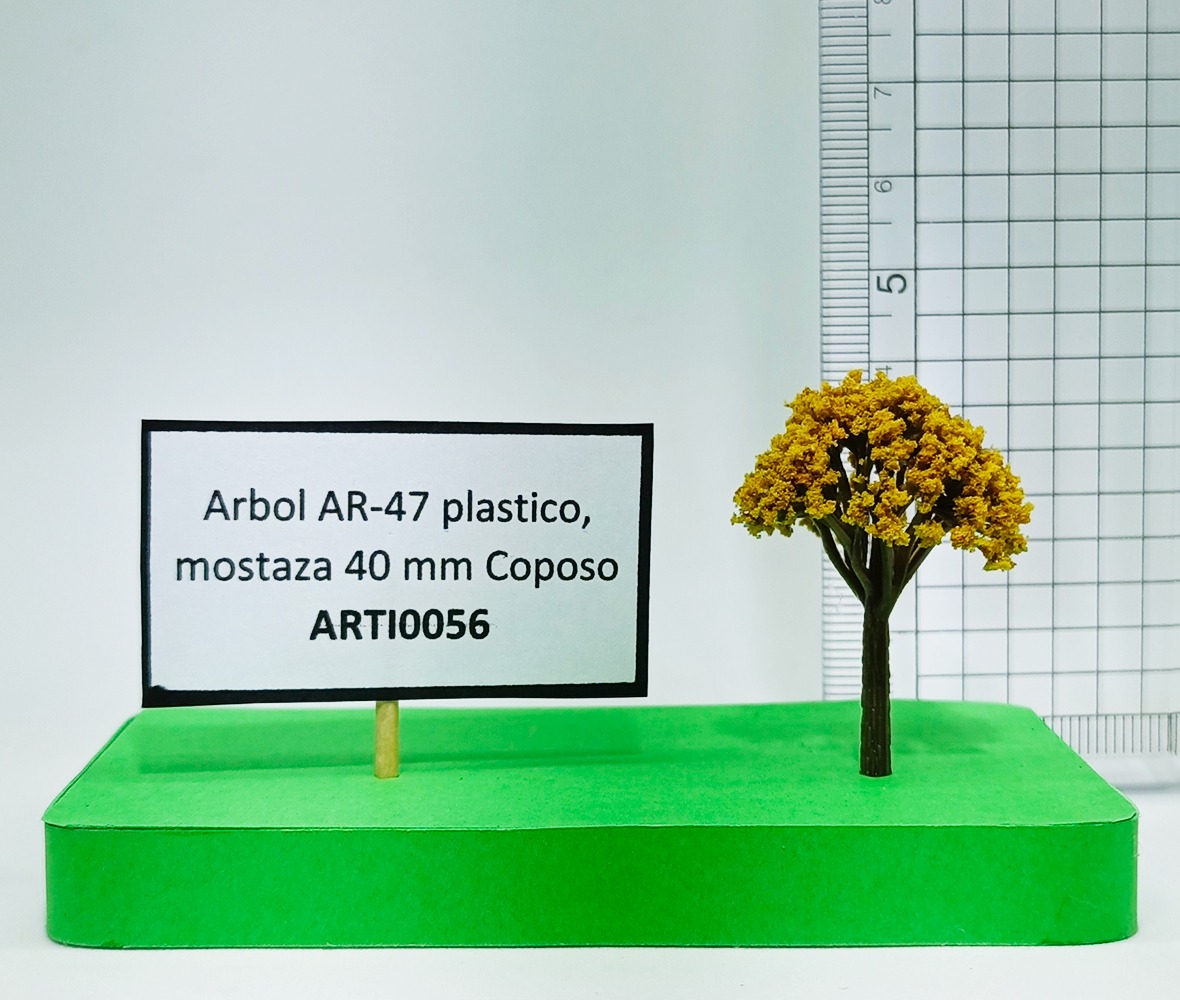 Árbol AR-47 plástico, mostaza 40 mm Coposo
