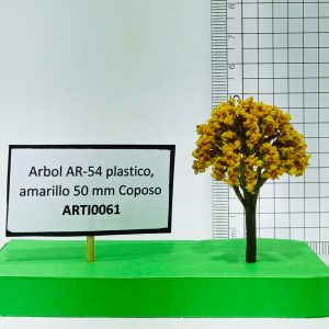 Árbol AR-54 plástico, amarillo 50 mm Coposo