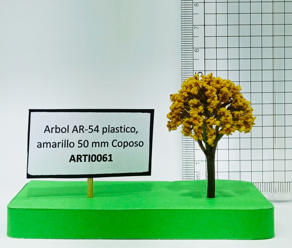 Árbol AR-54 plástico, amarillo 50 mm Coposo