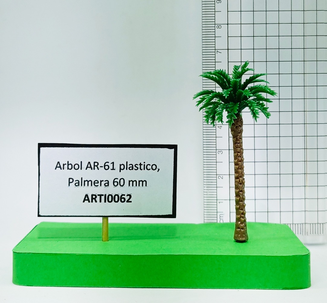 Árbol AR-61 plástico, Palmera 60 mm