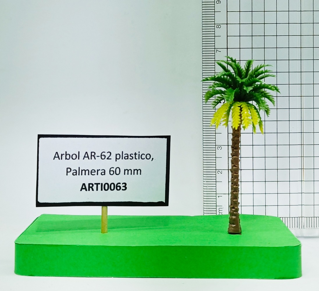 Árbol AR-62 plástico, Palmera 60 mm