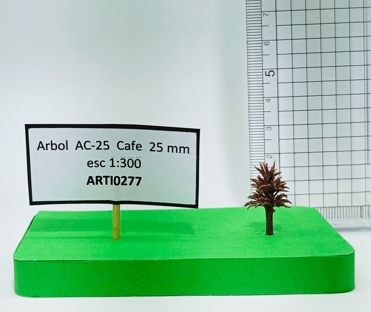 Árbol AC-25 Café 25 mm esc.1:300 sin follaje