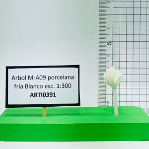 Árbol M-A09 porcelana fría Blanco esc. 1:300