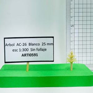 Árbol AC-26 Blanco 25 mm esc.1:300 Sin follaje