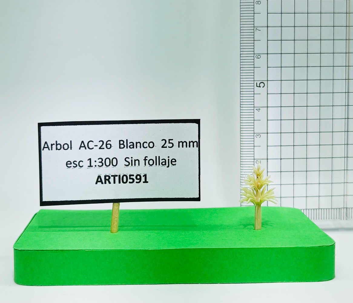 Árbol AC-26 Blanco 25 mm esc.1:300 Sin follaje