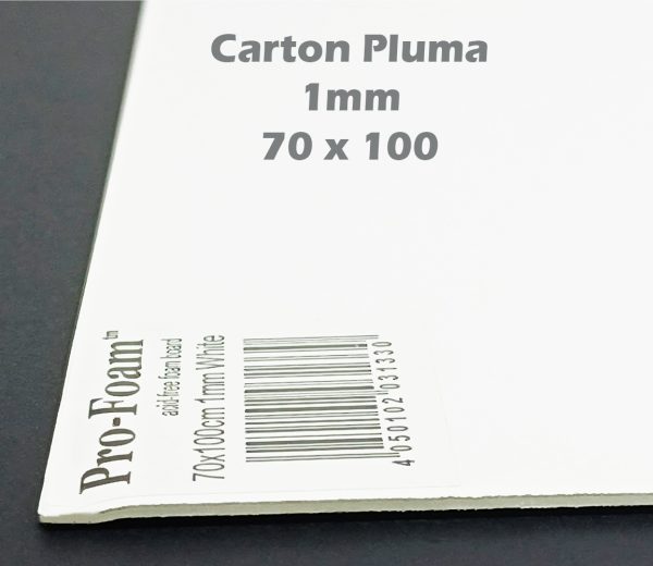 Cartón Pluma Foam 1 mm 70 x 100 cm color blanco