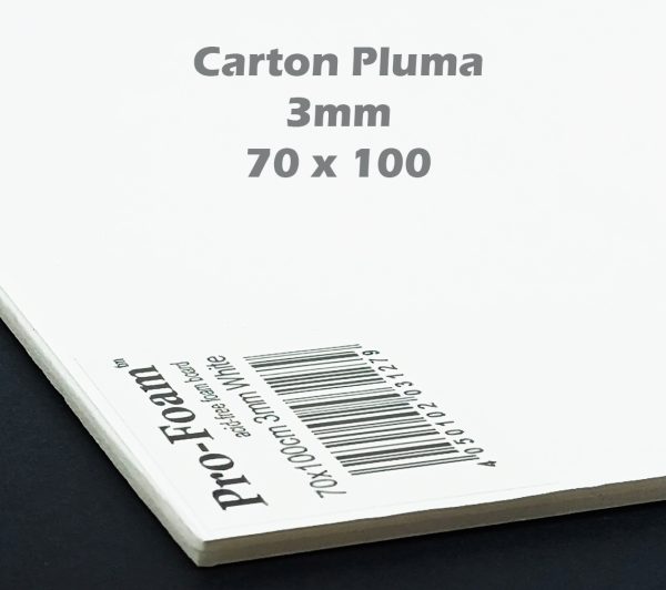 Cartón Pluma Foam 3 mm 70 x 100 cm color blanco