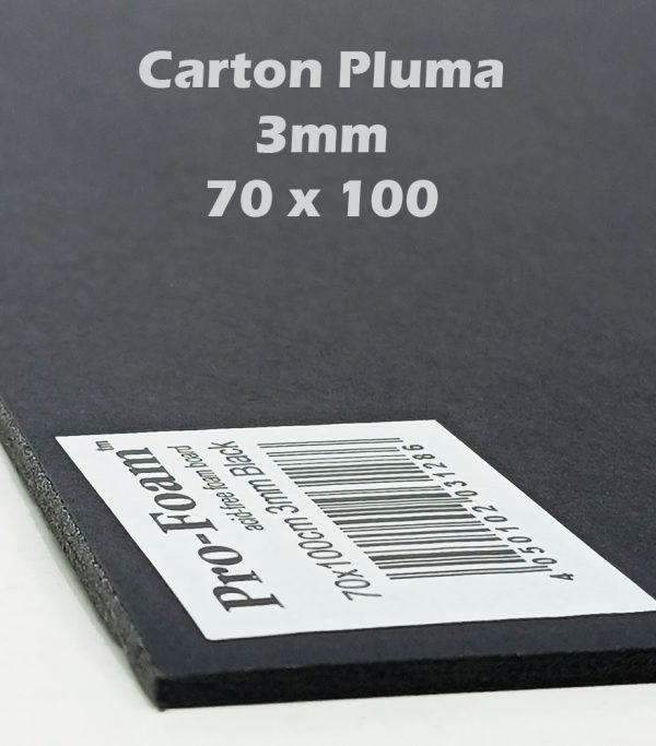 Cartón Pluma Foam 3 mm 70 x 100 cm color negro