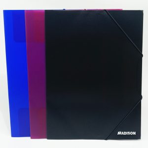 Folder con liga de plástico Oficio MADISON