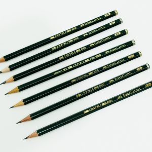 Lápiz de grafito para dibujo Faber Castell 9000 Alemania