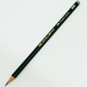 Lápiz de grafito para dibujo "5H" Faber Castell 9000 Alemania