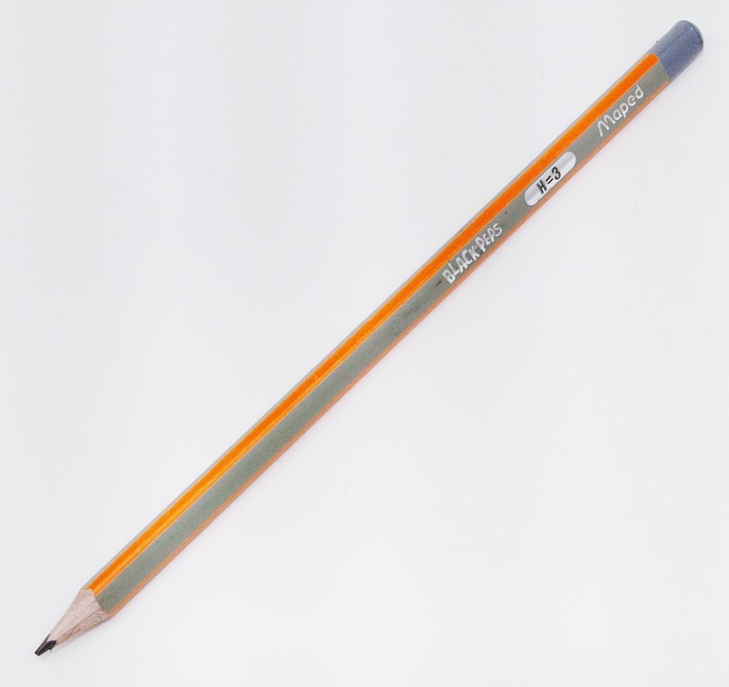 Lápiz de grafito para Dibujo H Maped black peps triangular