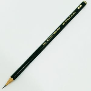 Lápiz de grafito para dibujo "F" Faber Castell 9000 Alemania