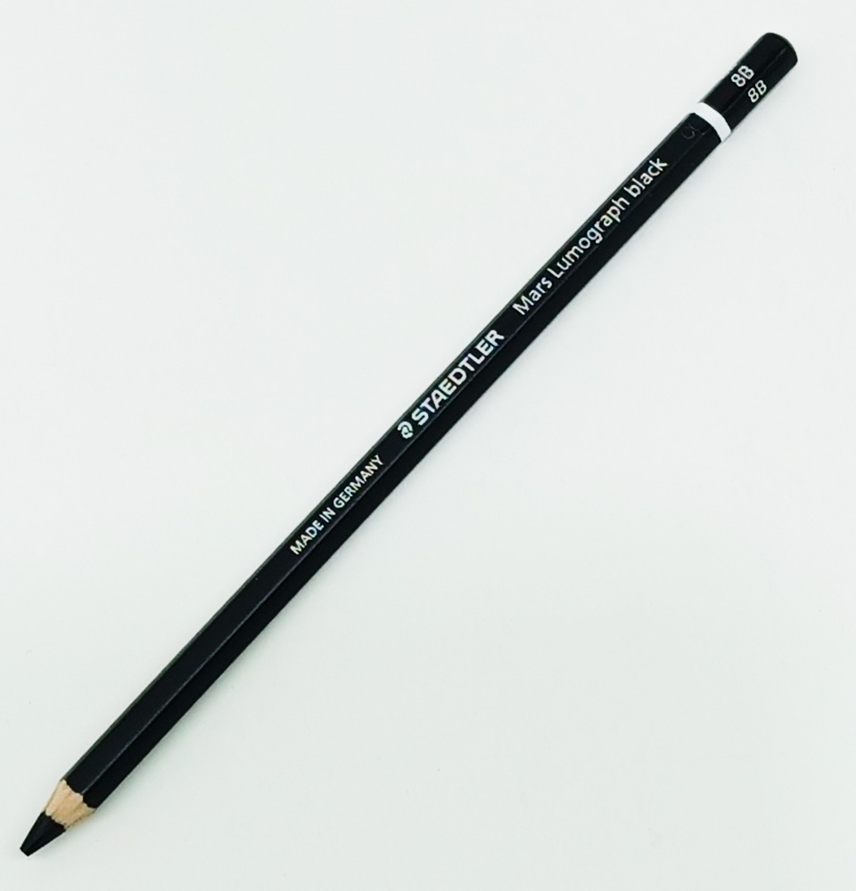 Lápiz de grafito para dibujo "8B" Staedtler Mars Lumograph black