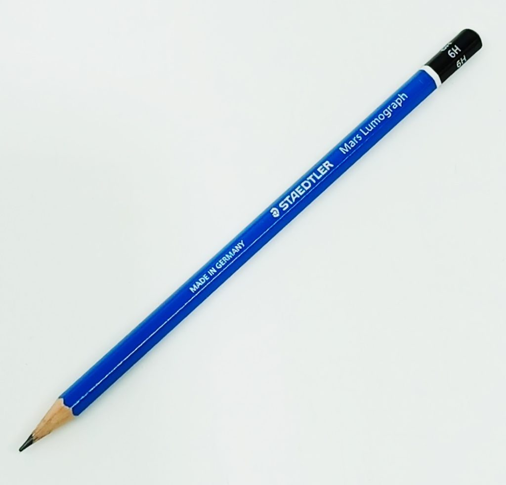 Lápiz de grafito para dibujo "6H" Staedtler Mars Lumograph