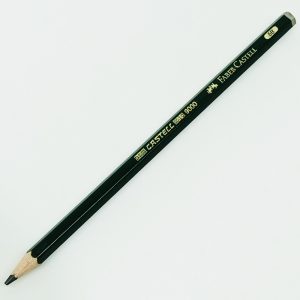 Lápiz de grafito para dibujo "5B" Faber Castell 9000 Alemania