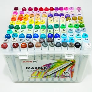 Marcador permanente 120 col ZUIXUA doble punta ZX-602-120