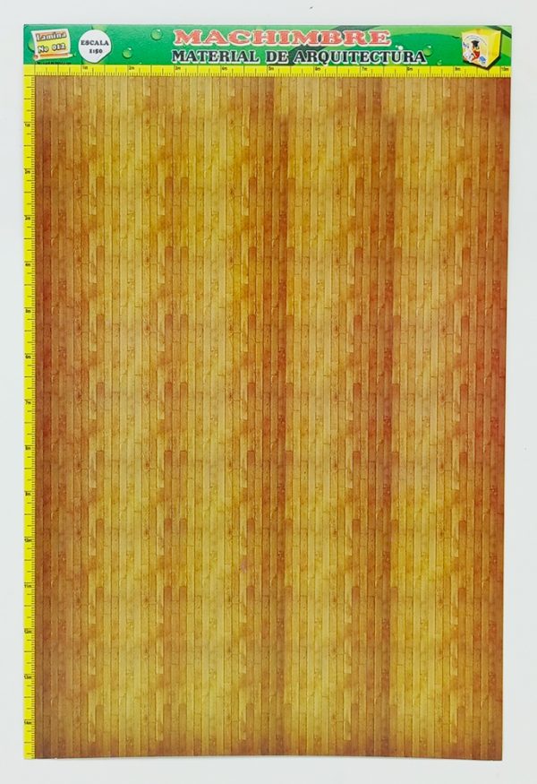 Textura para maqueta Machimbre Nº012